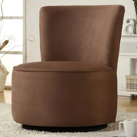 Round, Powder-Room Styled Swivel Chair